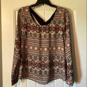 Women’s Charlotte Russe sheer long sleeve top